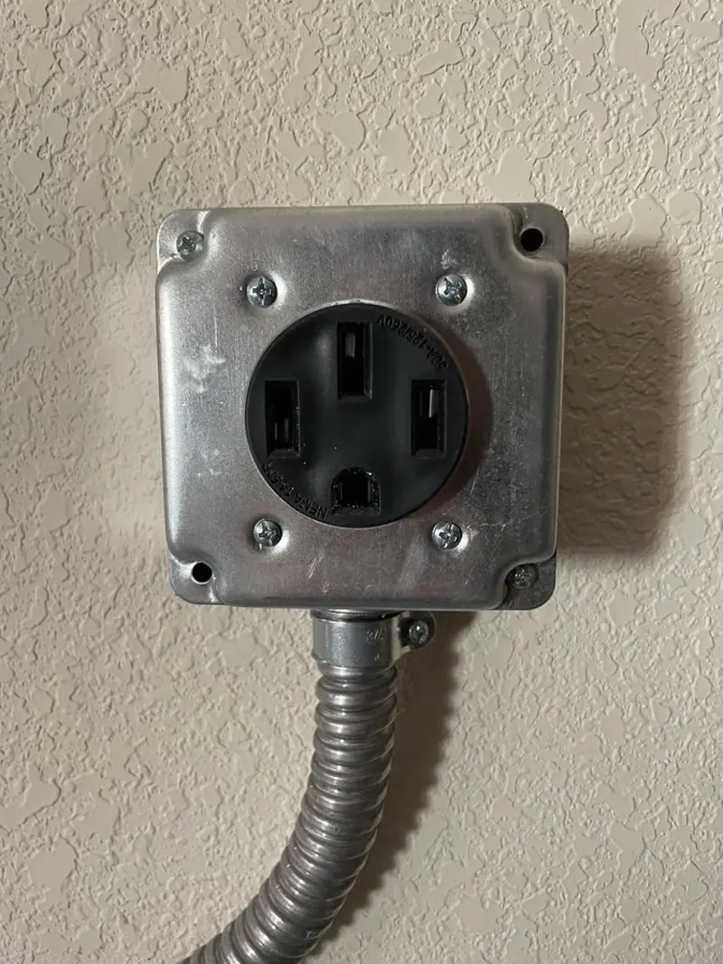 NEMA 14-50 outlet installed for Electrical Panel Upgrade in Carbondale